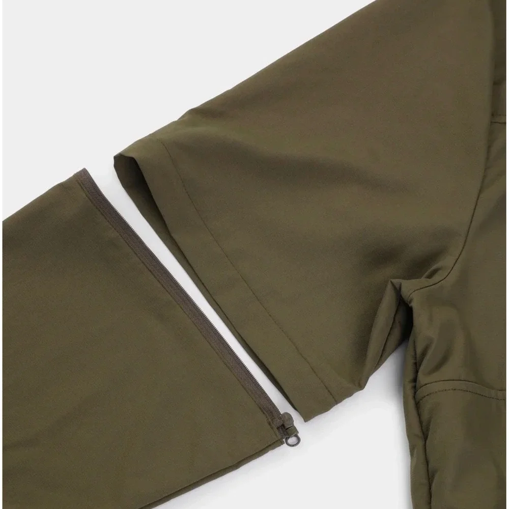 Ororo Zenflow Power Cooling Jacket  Zip Off Sleeves Olive Green Men's Large - Picture 8 of 13
